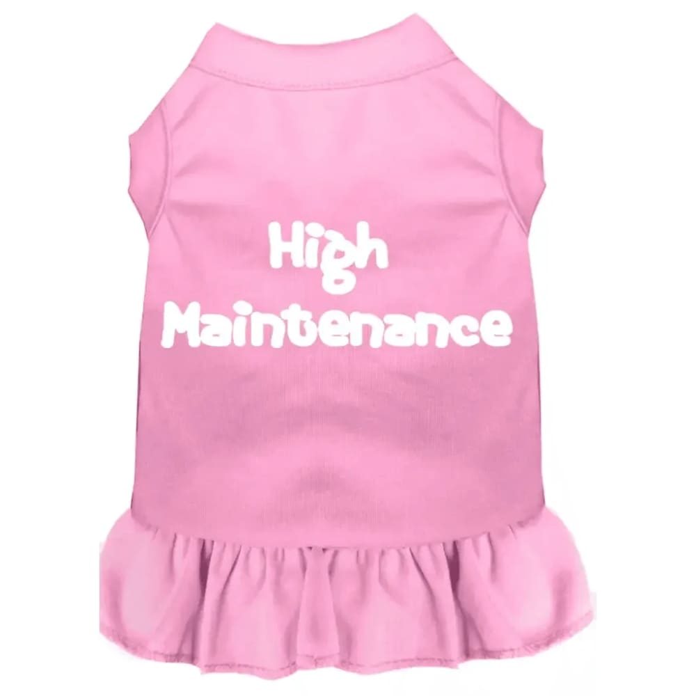 High Maintenance Screen Print Pet Dress - Screen Print Dog