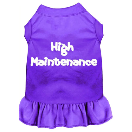 High Maintenance Screen Print Pet Dress - Screen Print Dog