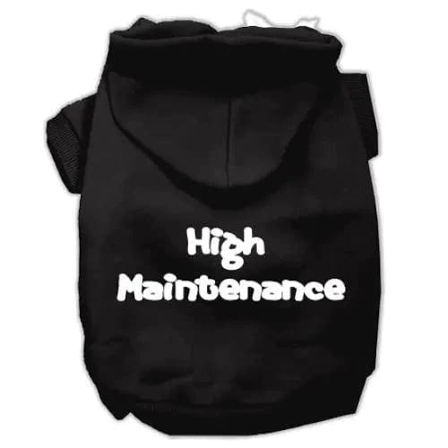 High Maintenance Screen Print Pet Hoodies - Screen Print