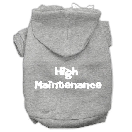 High Maintenance Screen Print Pet Hoodies - Screen Print