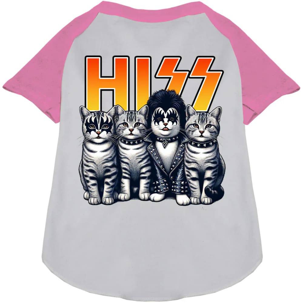 Hiss Kitties Pet Raglan Shirt - Pet Shirt