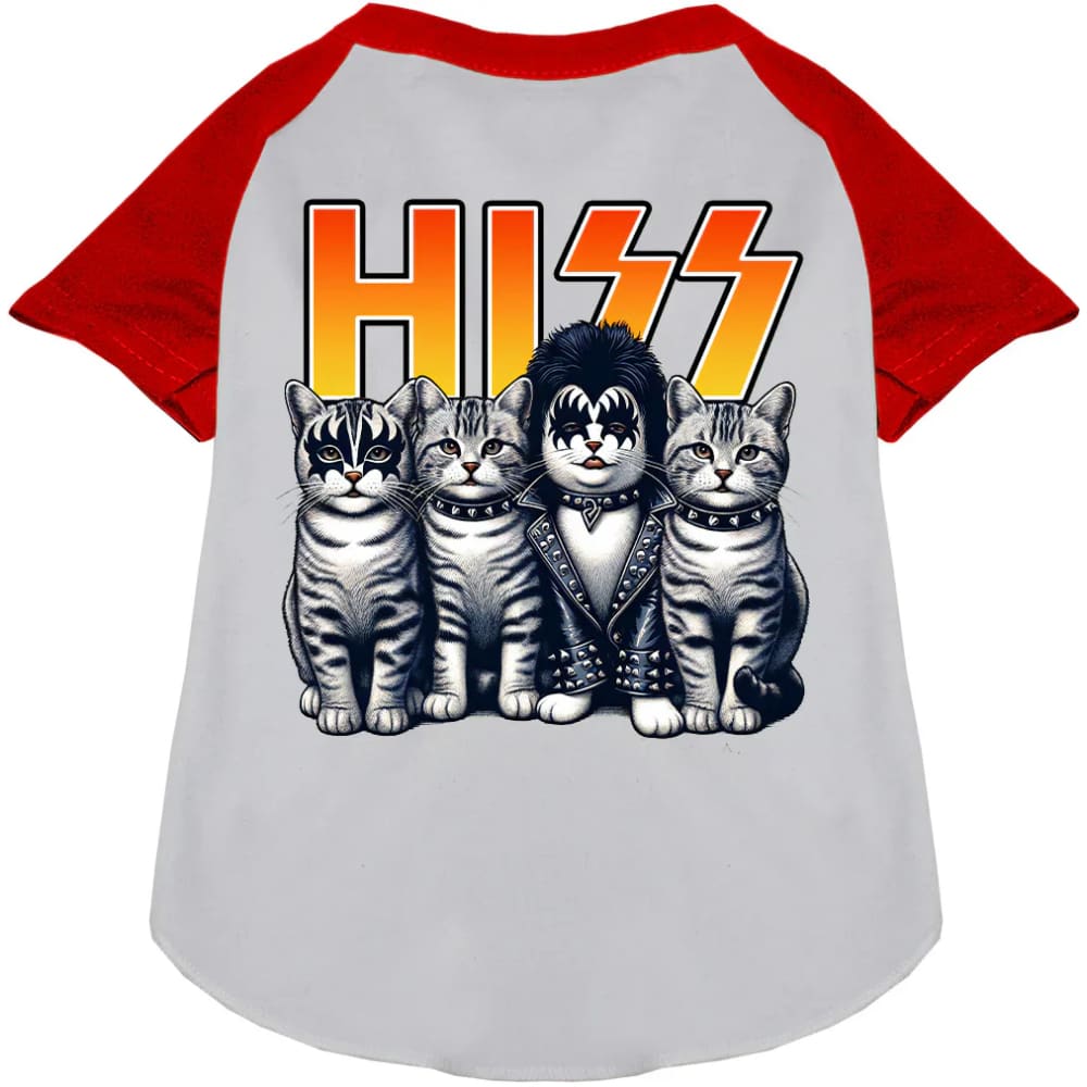 Hiss Kitties Pet Raglan Shirt - Pet Shirt