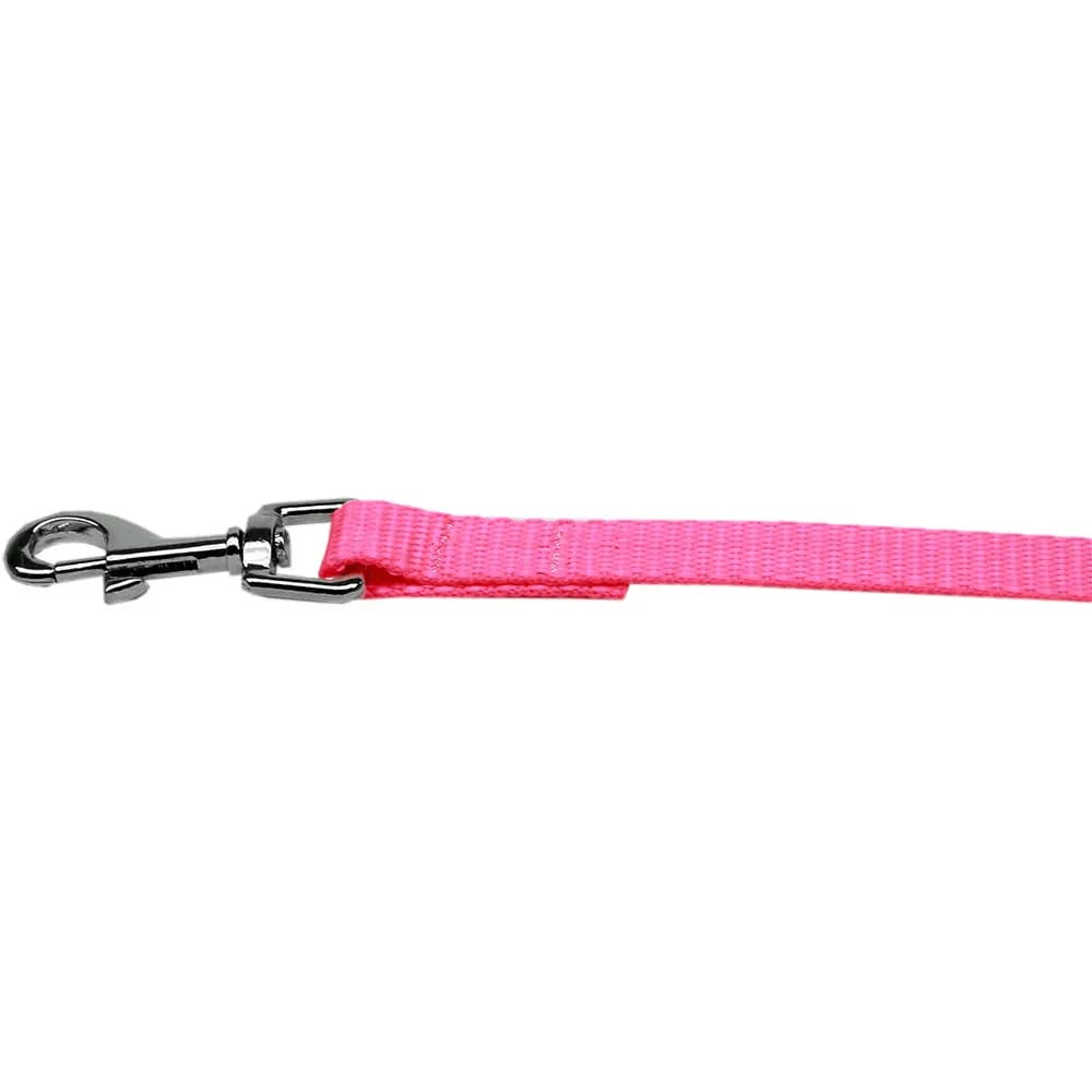 Hot Pink Nylon Dog Collar and Leashes - Dog Collars - Nylon