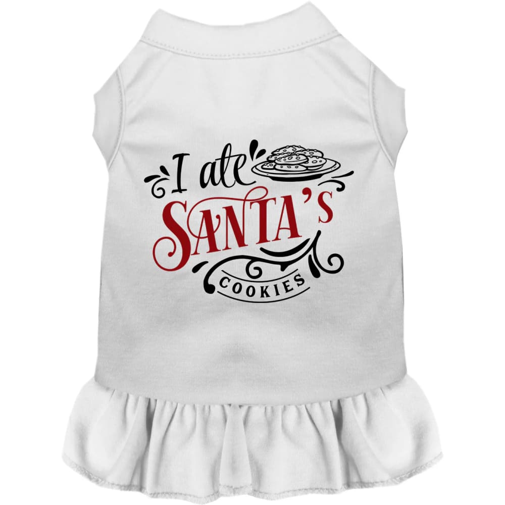 I Ate Santa’s Cookies Pet Dress - Screen Print Dog Dresses