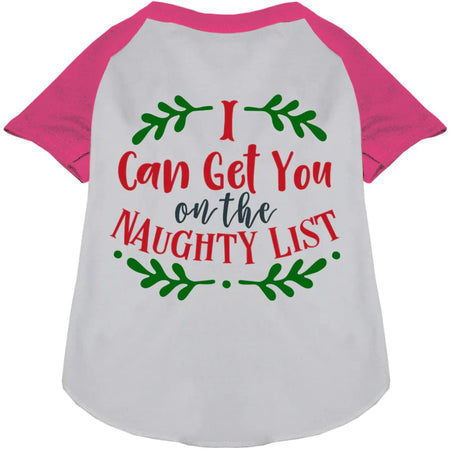 I Can Get You on the List Pet Raglan Shirt - Screen Print