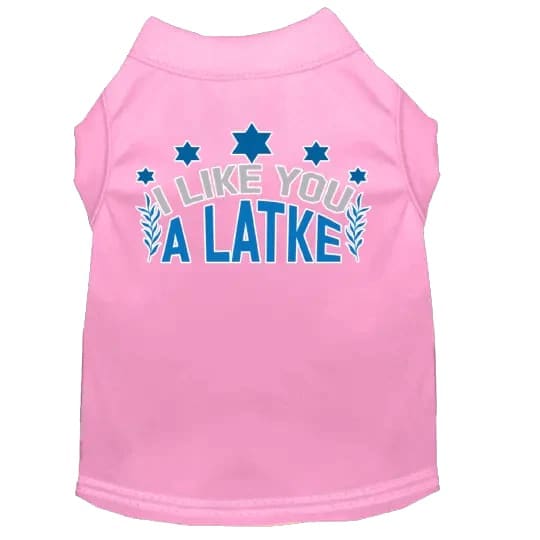 I Like You a Latke Hanukkah Pet Shirt - Hanukkah Shirt