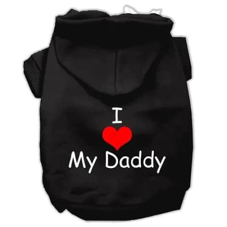 I Love My Daddy Screen Print Pet Hoodies - Screen Print