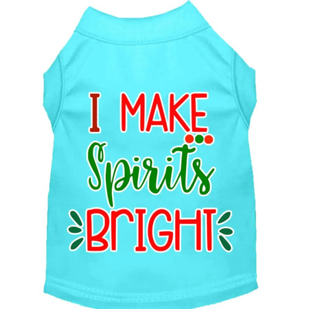 I Make Spirits Bright Screen Print Pet Shirt - Screen Print