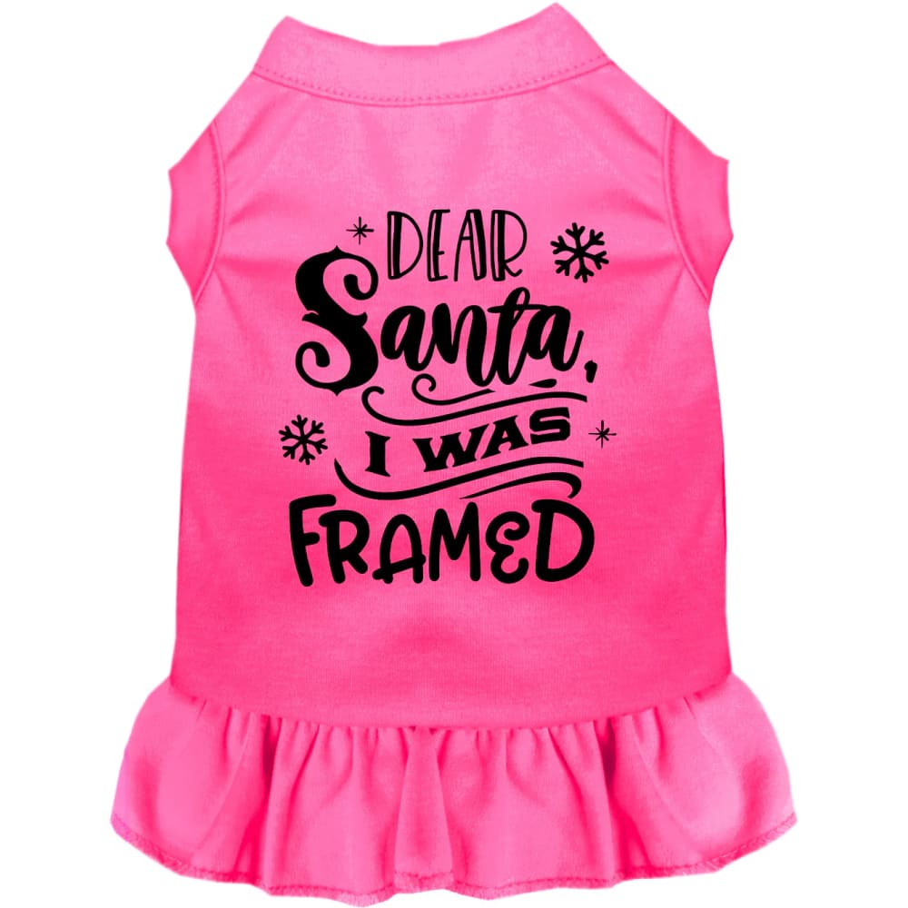 I was Framed! Pet Dress - Screen Print Dog Dresses