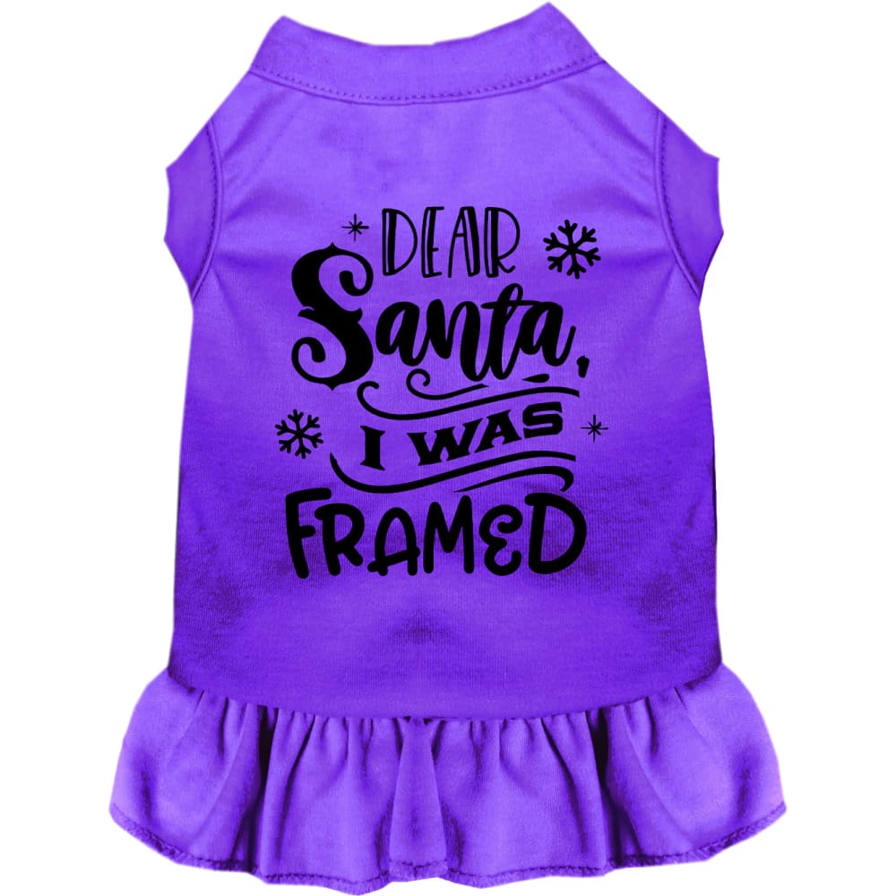 I was Framed! Pet Dress - Screen Print Dog Dresses