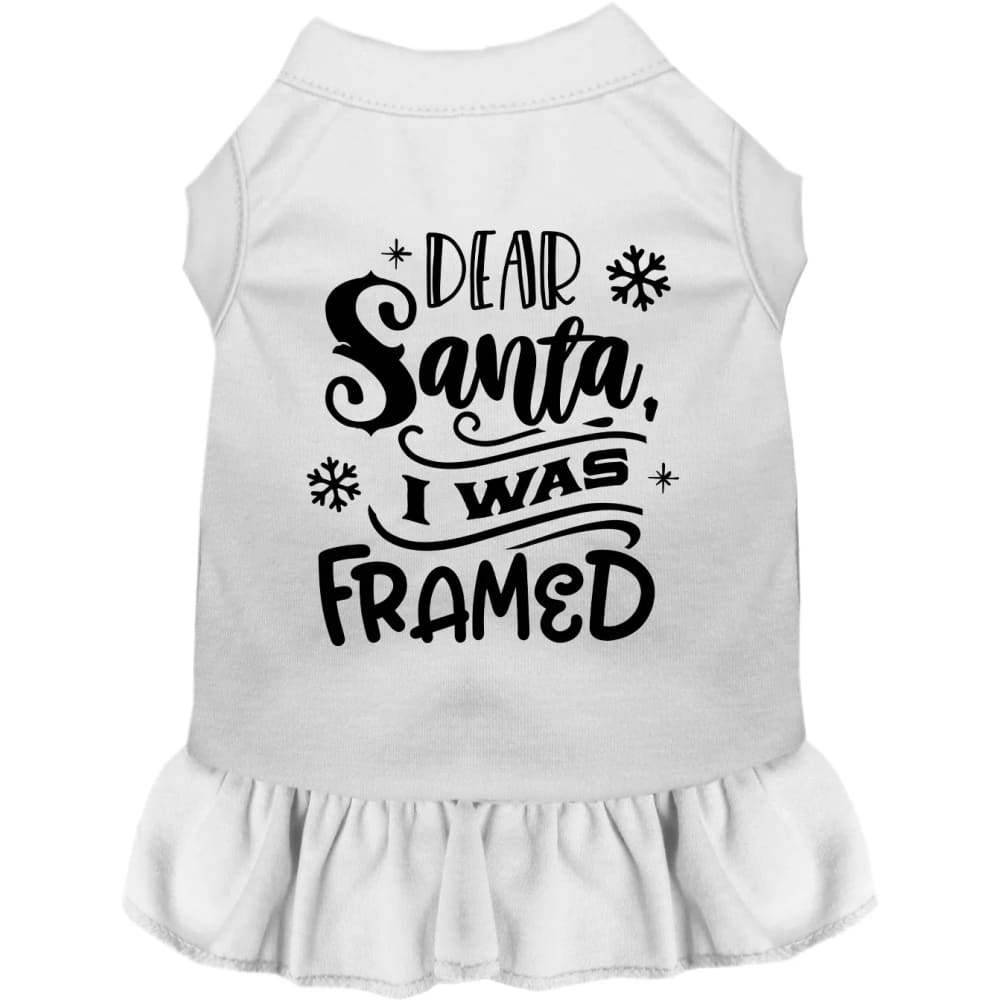 I was Framed! Pet Dress - Screen Print Dog Dresses