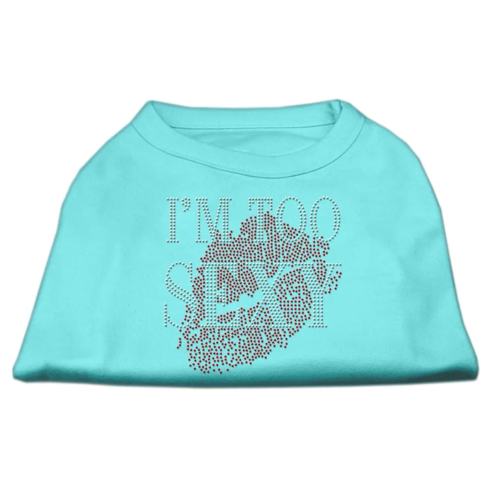 I’m Too Sexy Rhinestone Dog Shirt - Rhinestone Pet Shirts