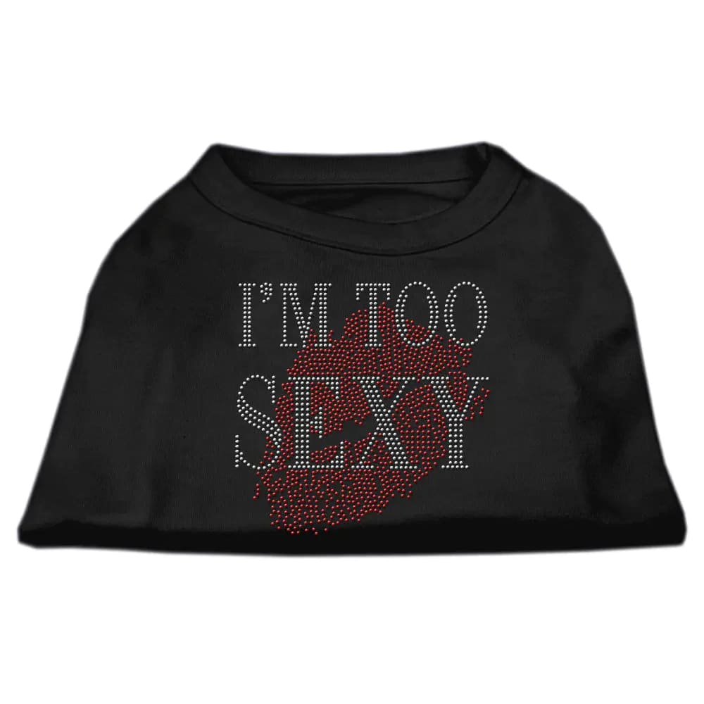 I’m Too Sexy Rhinestone Dog Shirt - Rhinestone Pet Shirts