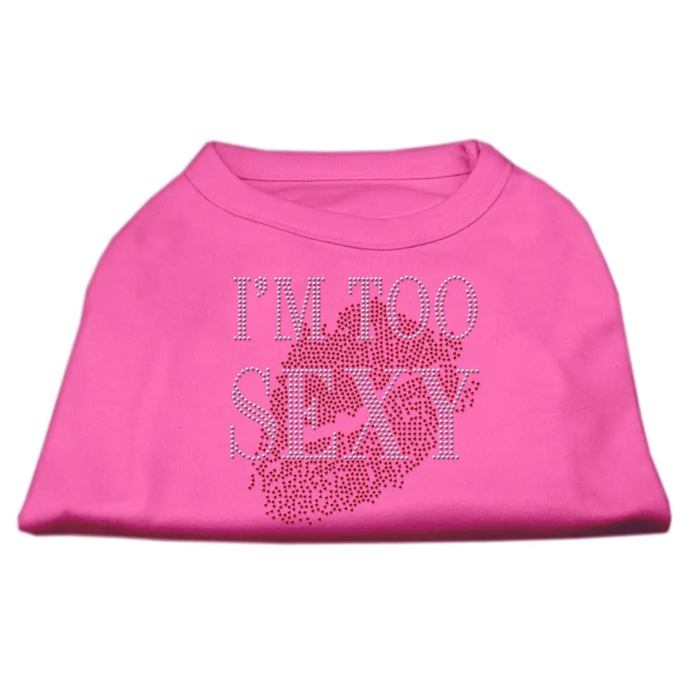 I’m Too Sexy Rhinestone Dog Shirt - Rhinestone Pet Shirts