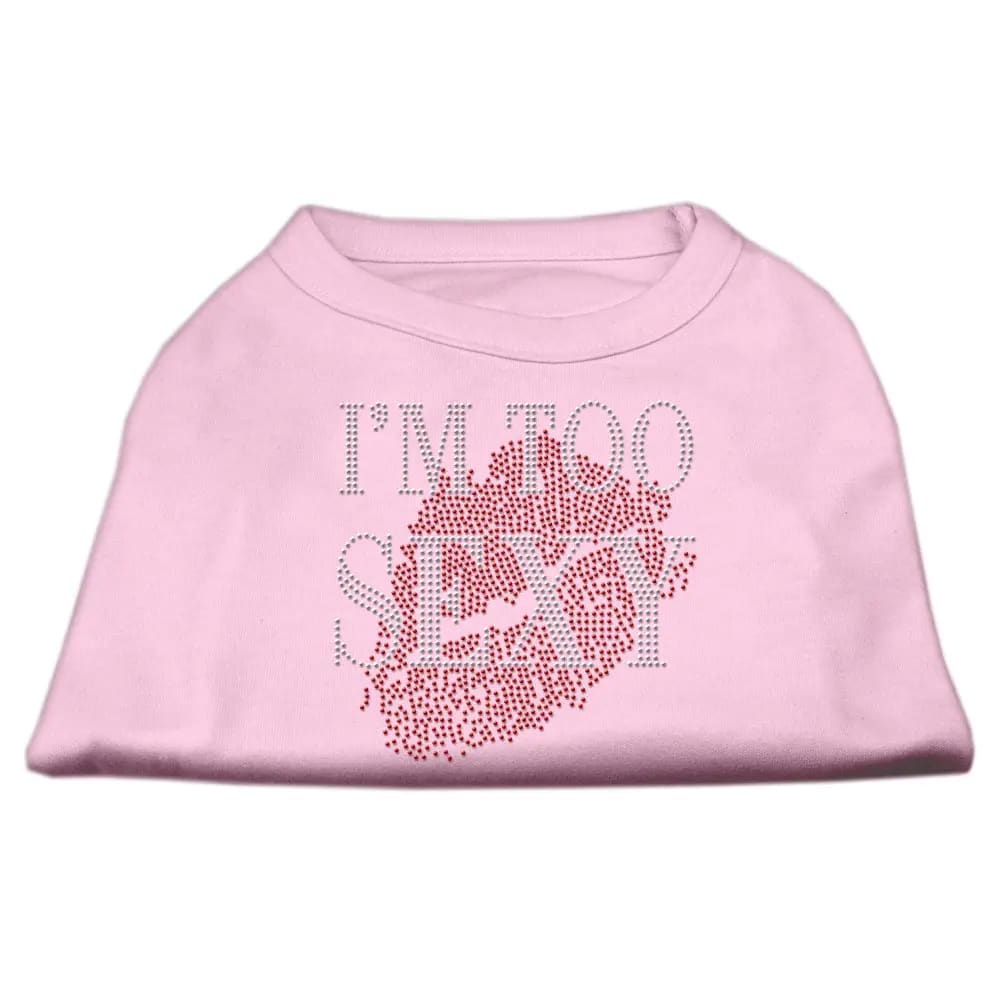 I’m Too Sexy Rhinestone Dog Shirt - Rhinestone Pet Shirts