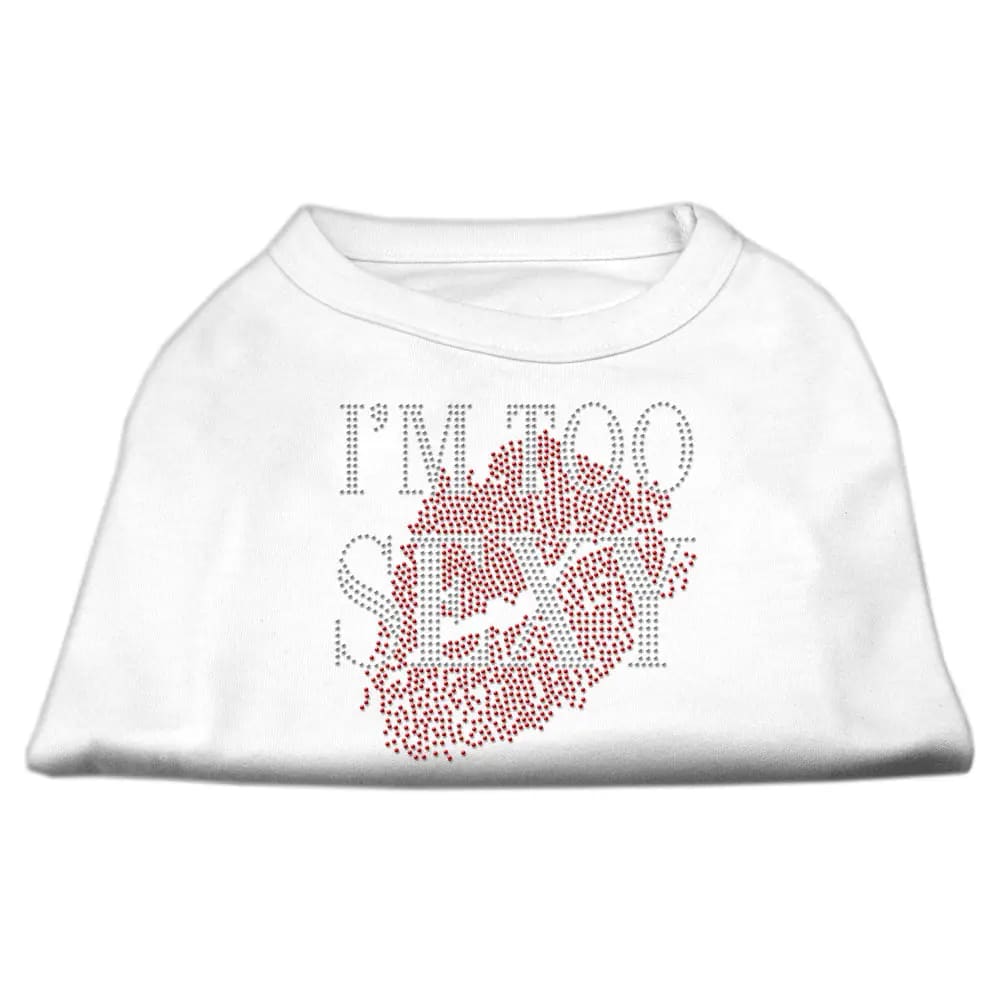 I’m Too Sexy Rhinestone Dog Shirt - Rhinestone Pet Shirts