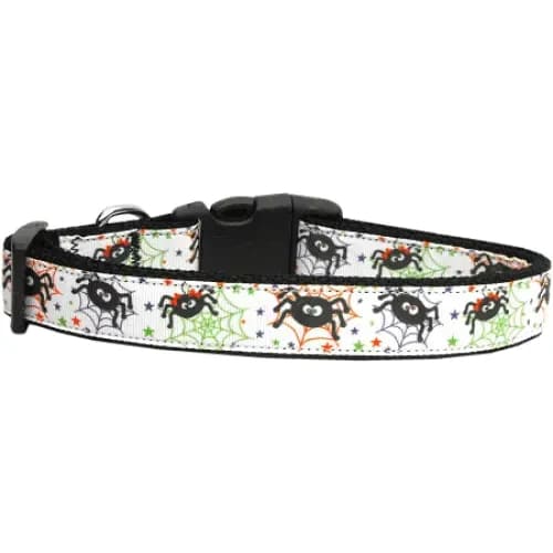 Itsy Bitsy Spiders Nylon Cat Collar - Halloween