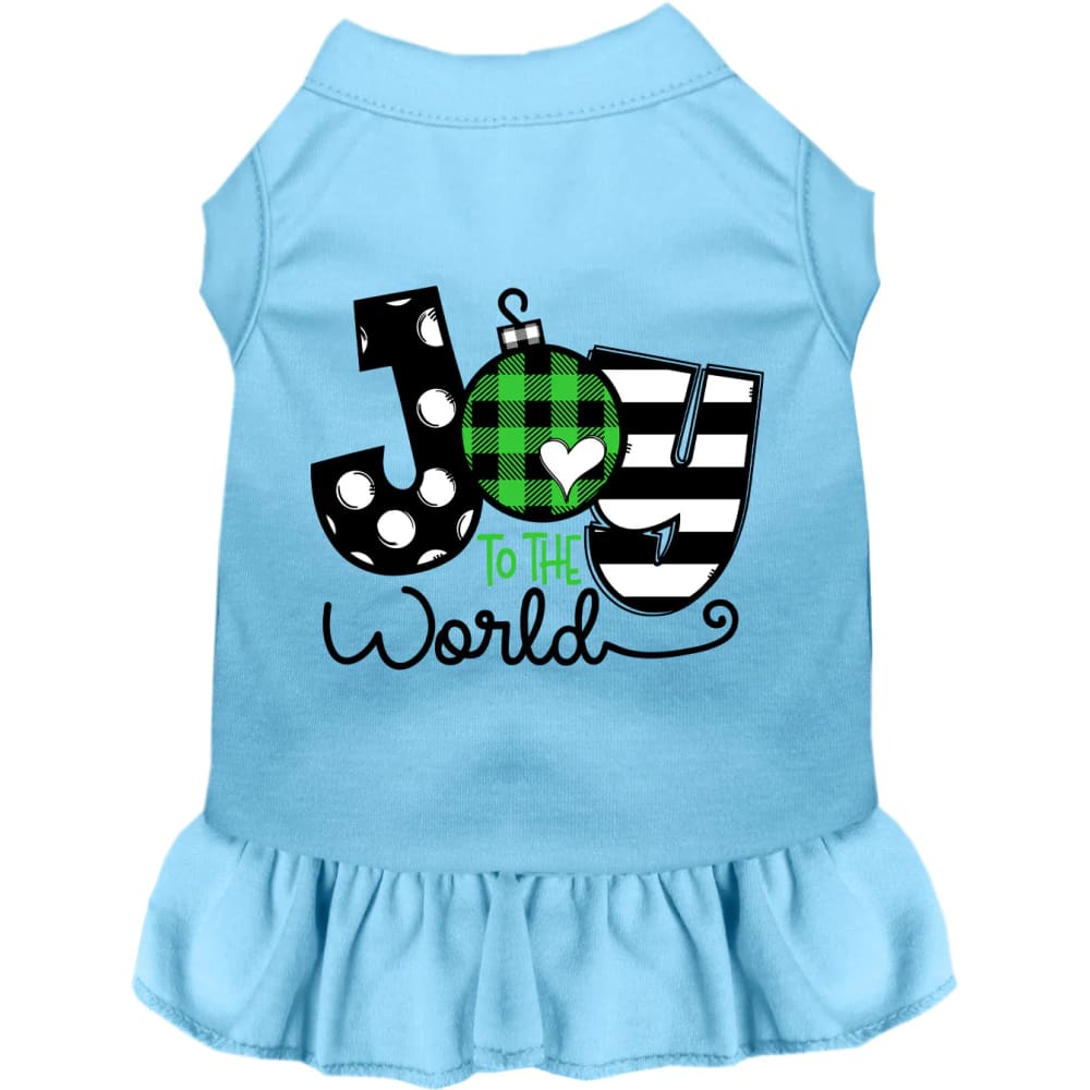 Joy to the World Pet Dress - Screen Print Dog Dresses