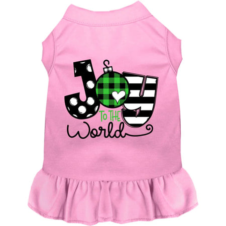 Joy to the World Pet Dress - Screen Print Dog Dresses