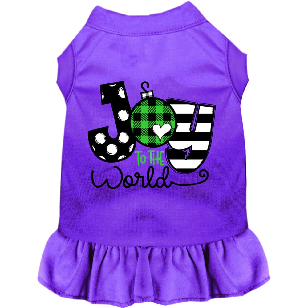 Joy to the World Pet Dress - Screen Print Dog Dresses