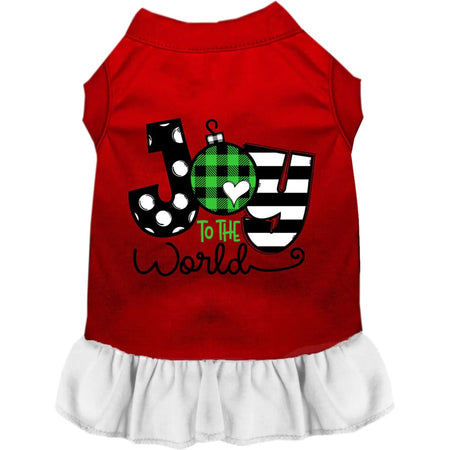 Joy to the World Pet Dress - Screen Print Dog Dresses