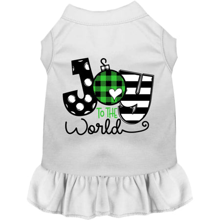 Joy to the World Pet Dress - Screen Print Dog Dresses