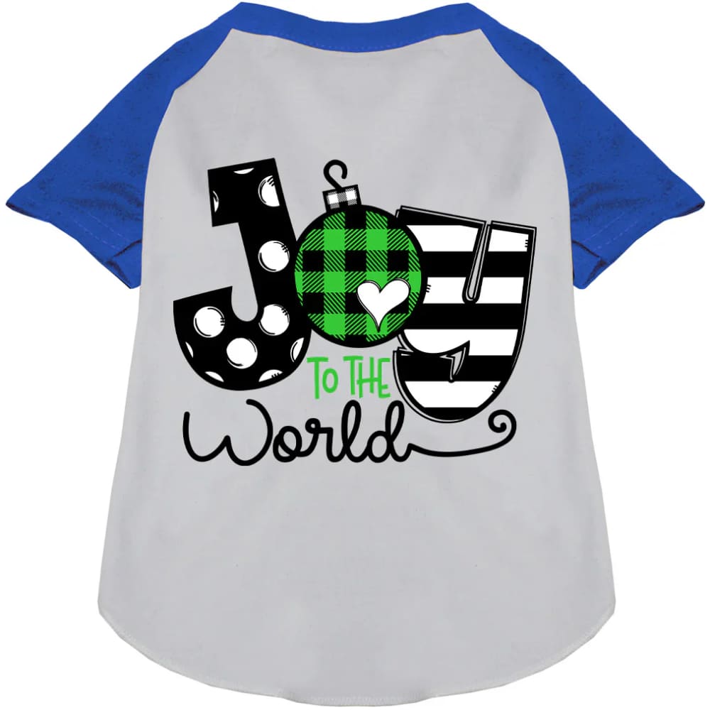 Joy to the World Pet Raglan Shirt - Screen Print Shirts