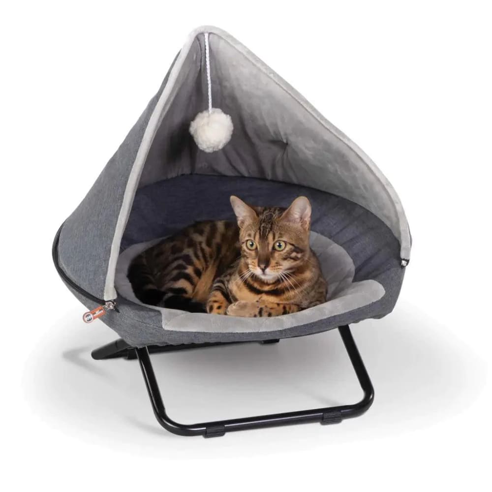 K&H Pet Products Hooded Elevated Cozy Pet Cot - Small - Cats