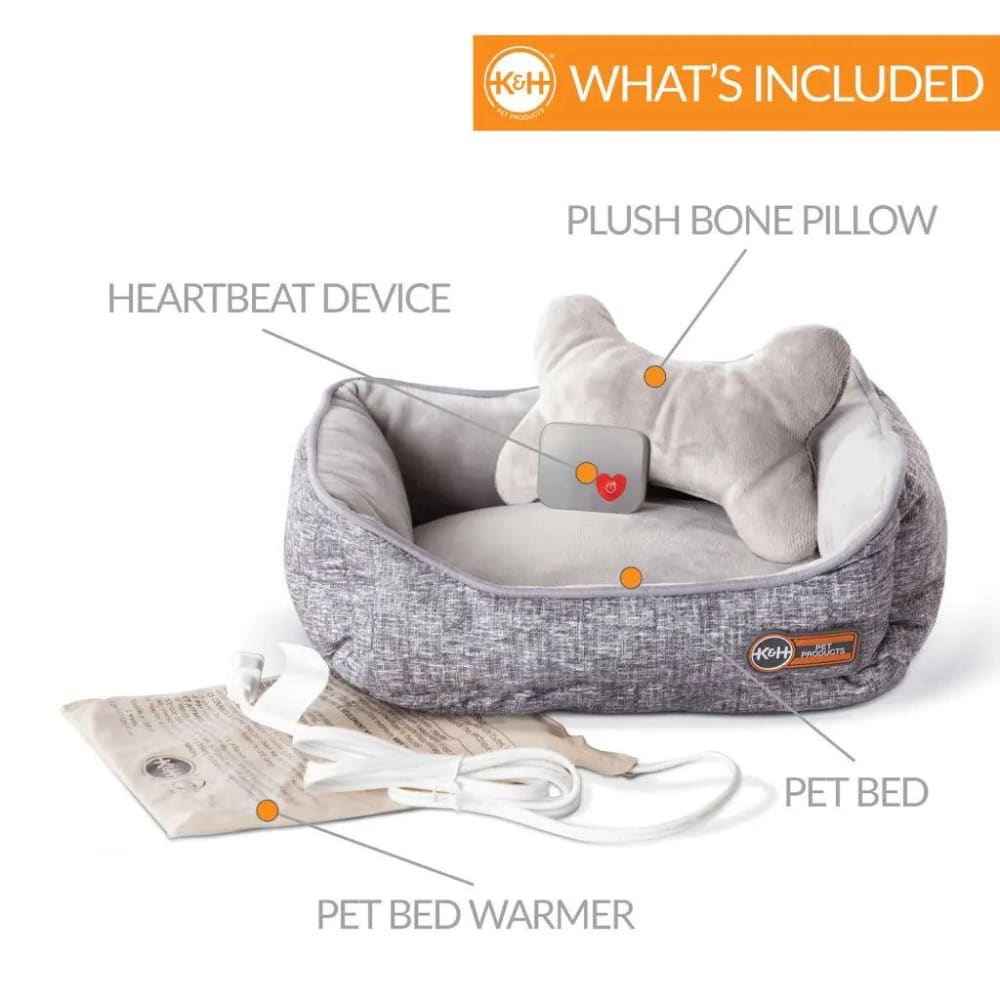 K&H Pet Products Mother’s Heartbeat Heated Puppy Bed