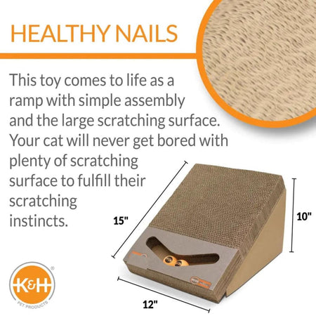 K&H Pet Products Scratch Ramp and Track Cat Scratcher Toy