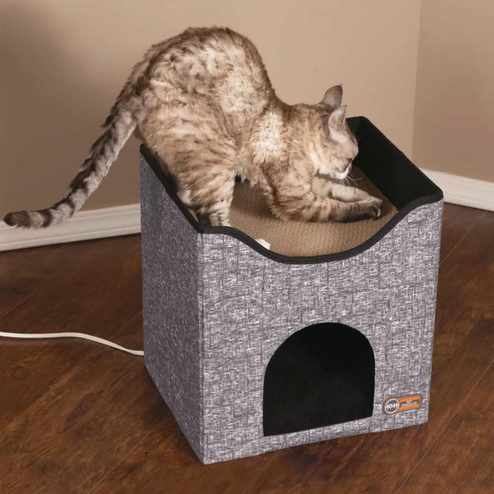 K&H Pet Products Thermo-Kitty Playhouse Gray 14’’ x