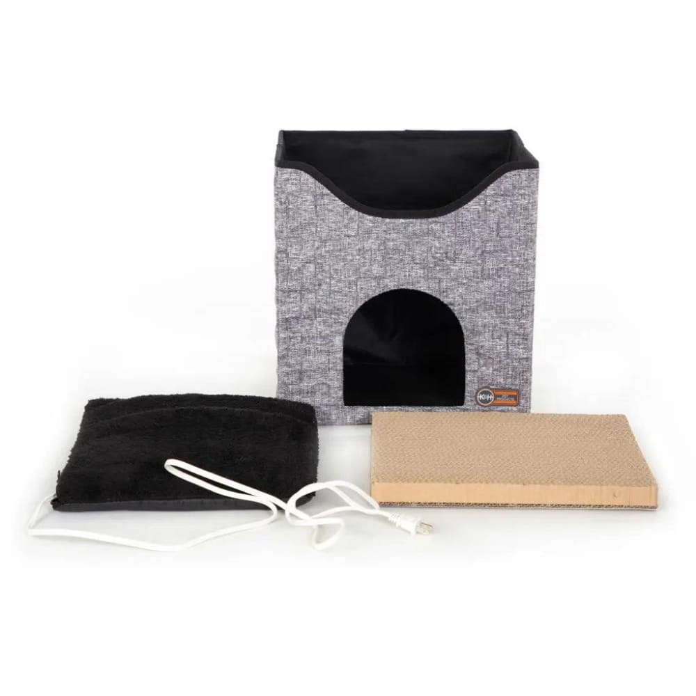 K&H Pet Products Thermo-Kitty Playhouse Gray 14’’ x