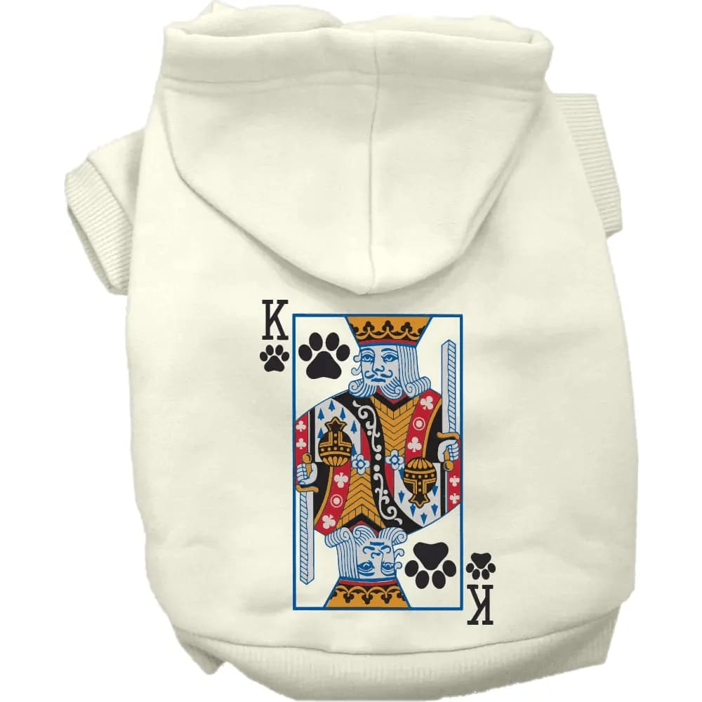 King of Clubs Screen Print Pet Hoodie - Screen Print Hoodies