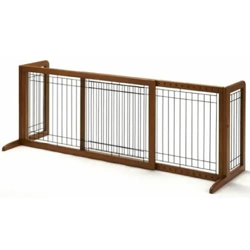 Large Bay Isle Freestanding Pet Gate - Pet Gates