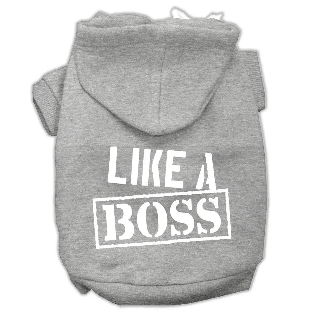 Like A Boss Screen Print Pet Hoodies - Screen Print Hoodies