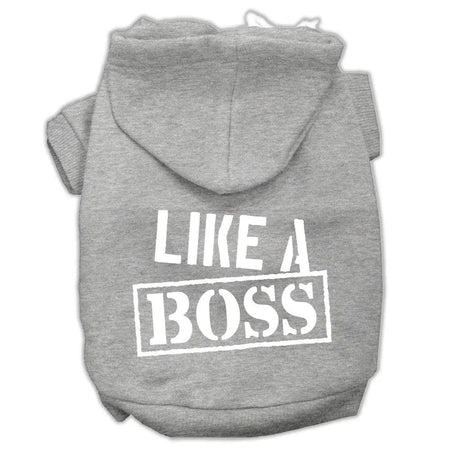 Like A Boss Screen Print Pet Hoodies - Screen Print Hoodies