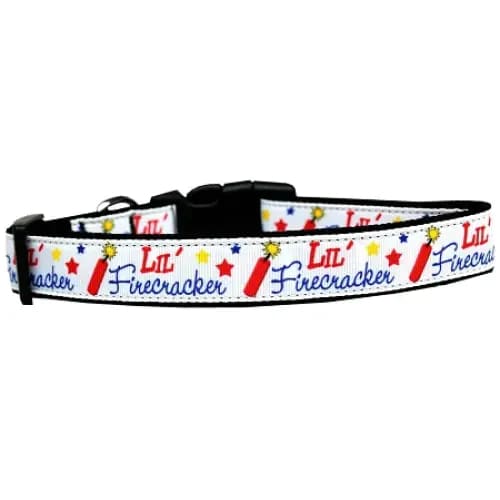 Little Firecracker Nylon Dog Collar & Leash - Dog Collars