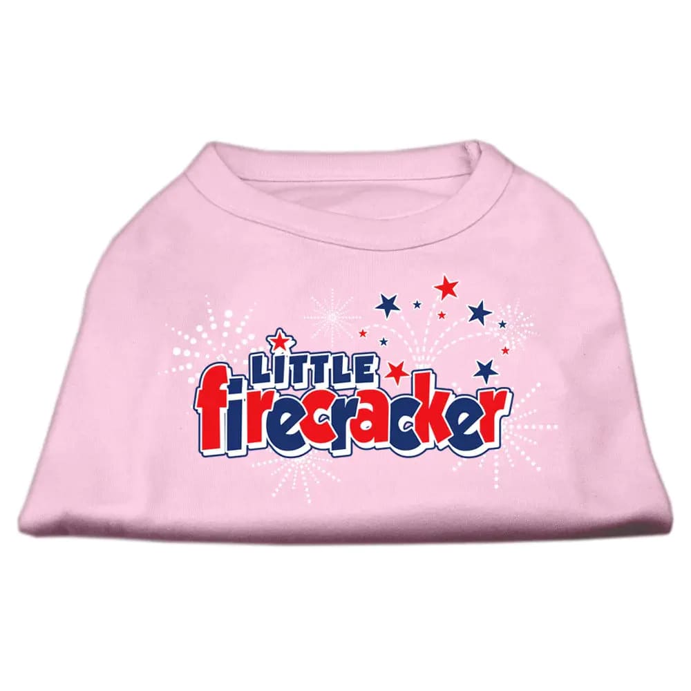 Little Firecracker Screen Print Dog Shirt - Screen Print