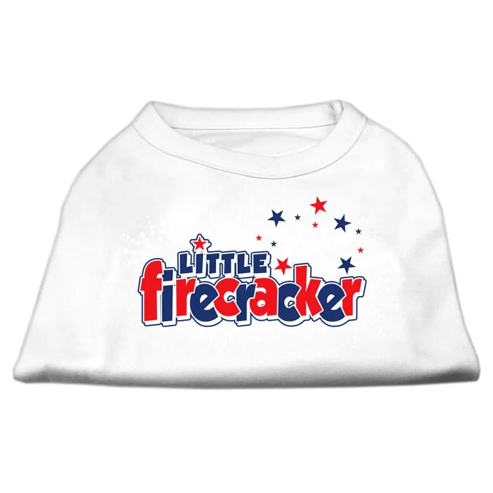 Little Firecracker Screen Print Dog Shirt - Screen Print