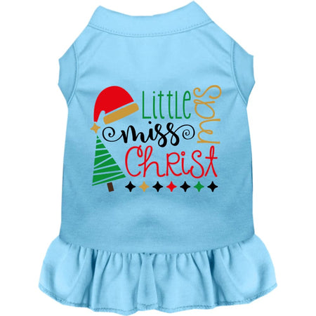 Little Miss Christmas Pet Dress - Screen Print Dog Dresses