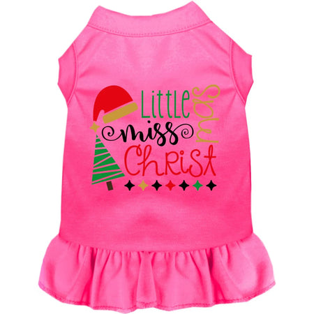 Little Miss Christmas Pet Dress - Screen Print Dog Dresses