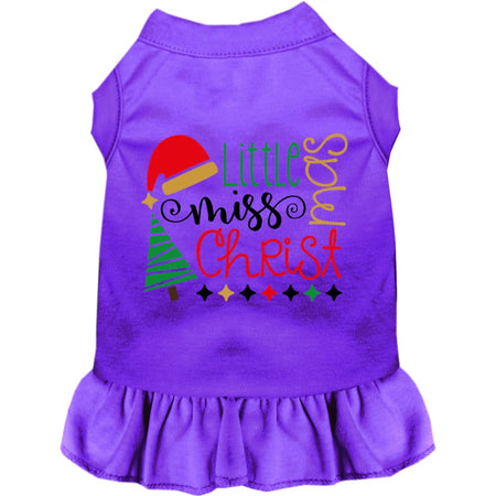 Little Miss Christmas Pet Dress - Screen Print Dog Dresses