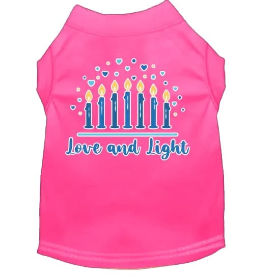 Love and Light Hanukkah Pet Shirt - Hanukkah Shirt