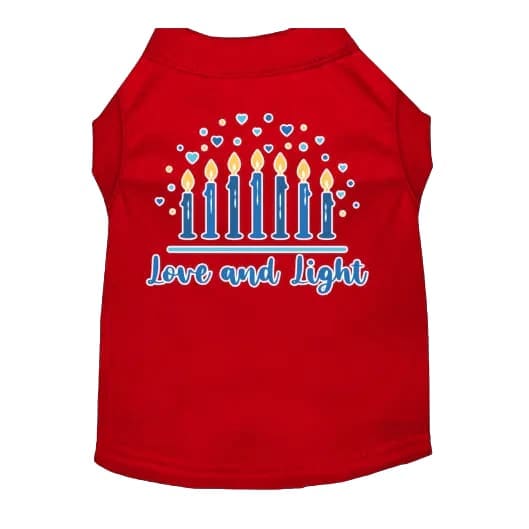 Love and Light Hanukkah Pet Shirt - Hanukkah Shirt