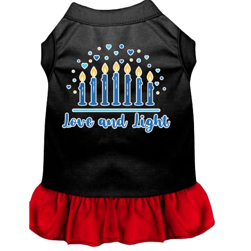 Love and Light Screen Print Pet Dress - Hanukkah Dress