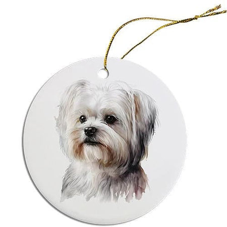 Maltese Christmas Ornaments - Ornaments