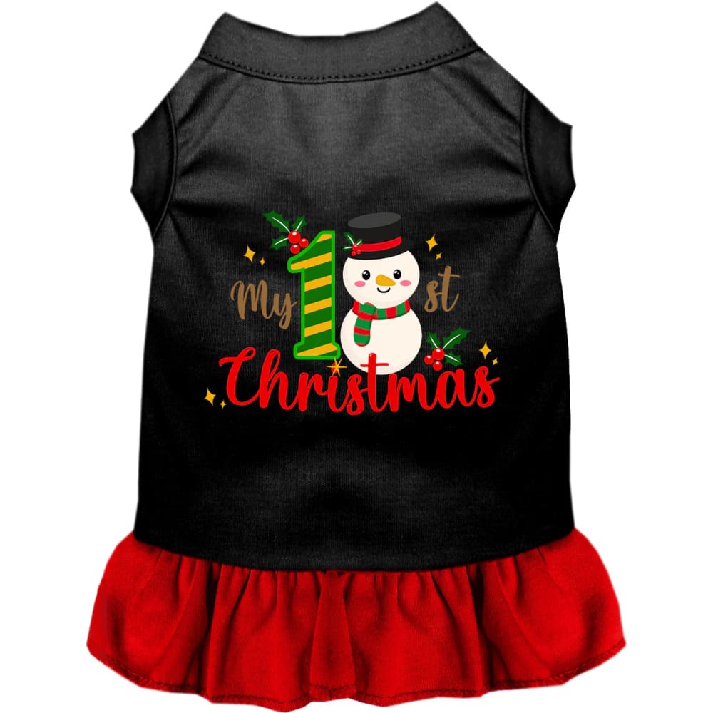 My 1st Christmas Pet Dress - Screen Print Dog Dresses