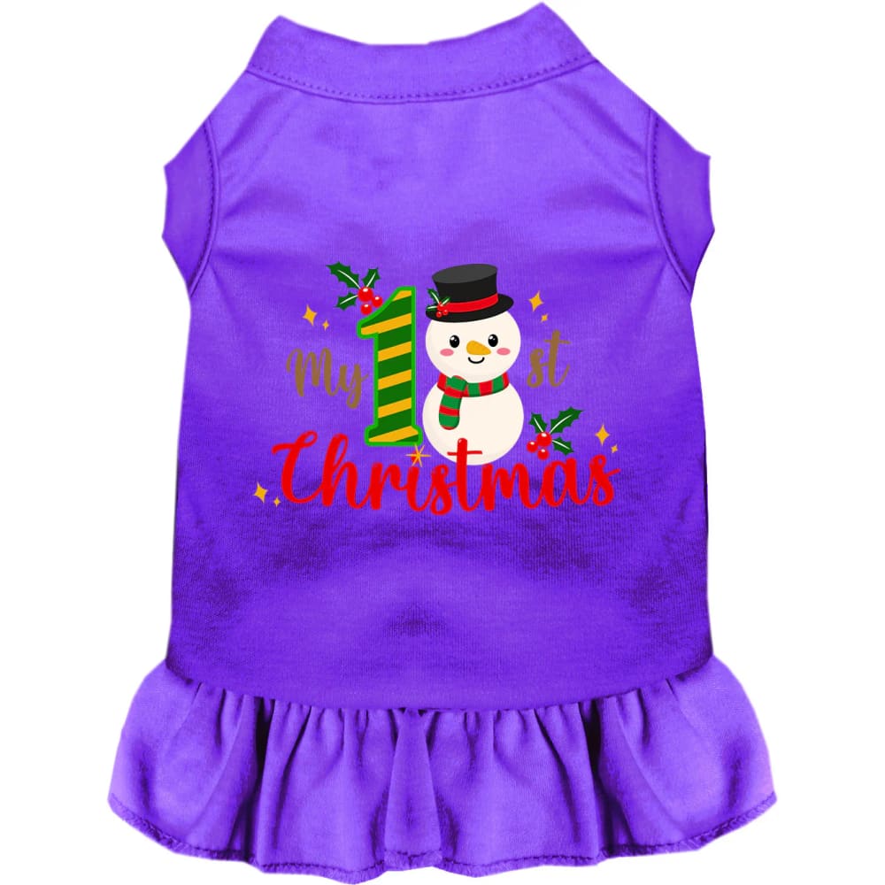 My 1st Christmas Pet Dress - Screen Print Dog Dresses