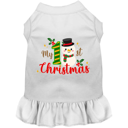 My 1st Christmas Pet Dress - Screen Print Dog Dresses