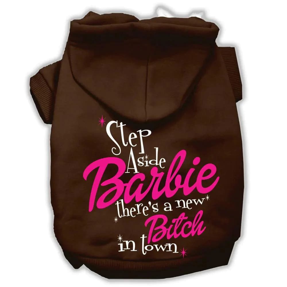 New B*tch In Town Screenprint Dog Hoodie - Pet Hoodies